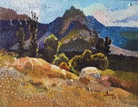 Iram Batool, 18 x 24 Inch, Oil on Canvas, Landscape Painting, AC-IRB-005